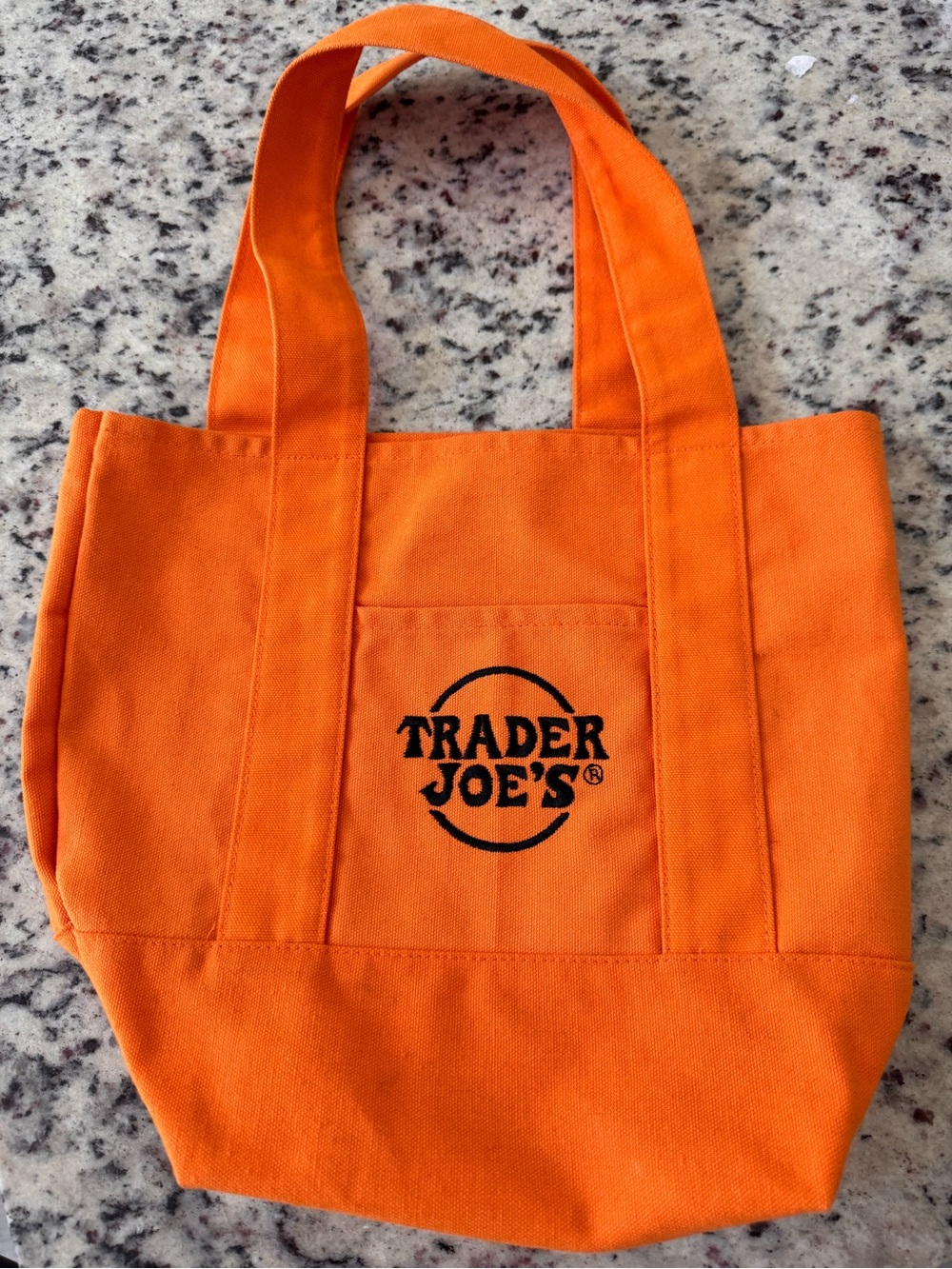 Trader Joe's Orange Canvas Tote Bag